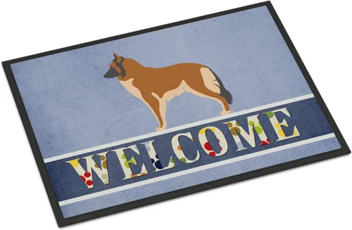 Miniatura 62 de Caroline's Treasures BB8321JMAT - Felpudo de bienvenida Berger Picard de 24 x 36 pulgadas, tapete azul para puerta delantera, para interiores