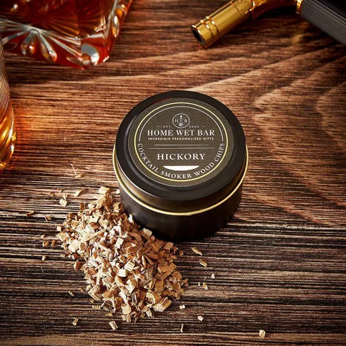 Miniatura 2 de HomeWetBar Juego de virutas de madera para ahumar whisky, roble, cereza y nogal para cóctel y whisky