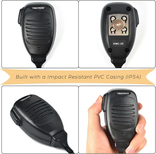 Miniatura 2 de TWAYRDIO KMC-35 Micrófono de radio móvil dinámico estándar (RJ45) Reemplazo de altavoz de mano MIC para Kenwood NX700 NX800 TK8180 TK7180 TK7360