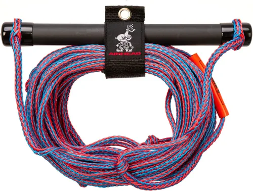Cuerda de esquí acuático Airhead con mango de goma, 1 sección, 75 pies