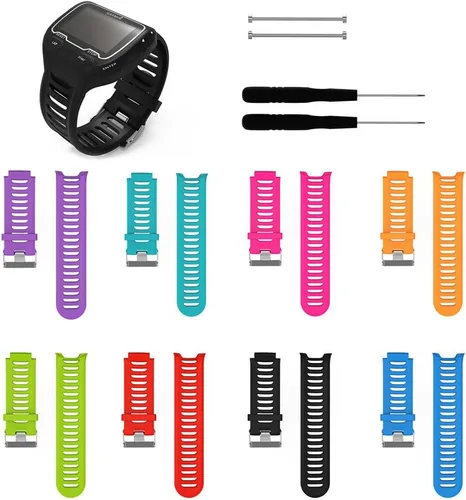 Miniatura 4 de Correa para Garmin Forerunner 910XT, correa de repuesto de silicona suave para reloj deportivo Garmin Forerunner 910XT, se adapta a muñecas de 6.0 a