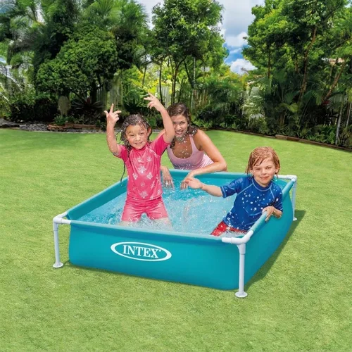 Miniatura 6 de Intex - Piscina infantil miniatura de vinilo duradero de 4 pies x 12 pulgadas, piscina sobre el suelo para niños y enseñanza para bebés de 3 años
