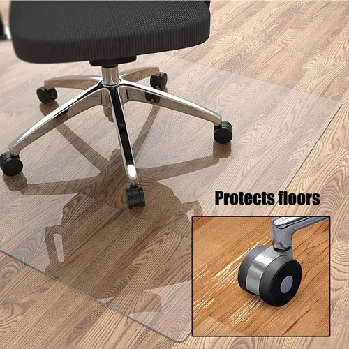 Miniatura 3 de Tapete para silla para suelo de madera dura, 36 x 47 pulgadas, 48 x 63 pulgadas, 71 x 87 pulgadas, tapete transparente antideslizante para silla