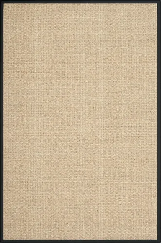 Miniatura 129 de Safavieh Natural Fiber NF114P - Alfombra redonda de hierba marina, tejido de canasta, con borde, de 244 cm, color gris Natural/ gris