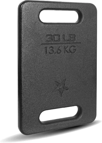 Miniatura 2 de Yes4All Cast Iron Rucking Weight for Backpack, Training Weight Plate with Ergonomic Rounded Handle, Protective Glossy Finish for Weighted Walking