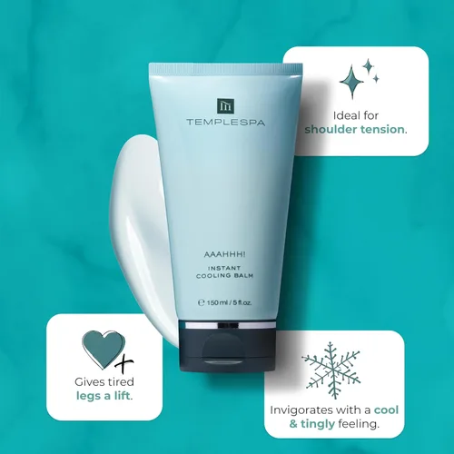 Miniatura 2 de TEMPLESPA AAAHHH! Gel refrescante para pies y extremidades con extractos naturales, aceites esenciales para enfriar y refrescar pies y piernas