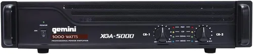 Miniatura 3 de Amplificador de Potencia Profesional Gemini de 5000W de 2 Canales – Amplificador de Audio DJ y PA de Alta Potencia con Entradas XLR/RCA, Modo