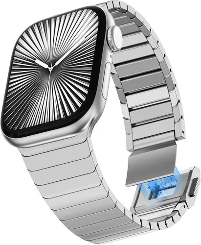 Miniatura 14 de KADES Correa de acero inoxidable compatible con Apple Watch Band Ultra 3/2/1 de 1.73 pulgadas Series 11/10 de 1.81 pulgadas/1.65 pulgadas, Series