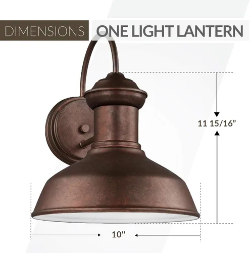 Miniatura 3 de Sea Gull 8547701-44 - Farol de pared para exteriores