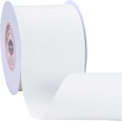 Miniatura 26 de Vatin - Rollo de cinta de grogrén, rollos de 25-50 yardas, perfecto para decoración de bodas, coronas, baby showers, envolturas de paquete de regalo