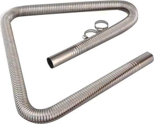 Miniatura 4 de Tubo de escape flexible para calentador de diésel Tubo de escape flexible para generador Tubo de extensión flexible de escape de acero inoxidable