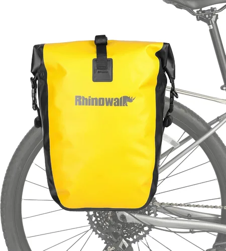 Miniatura 10 de Bolsa para Bicicleta Rhinowalk Bolsa de Alforja Impermeable para Bicicleta para Portaequipaje de Bicicleta Bolsa de Sillín de Bicicleta Bolsa