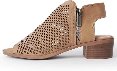 Miniatura 2 de J. Adams Botines Tracy para mujer - Botines de tacón bajo con puntera abierta