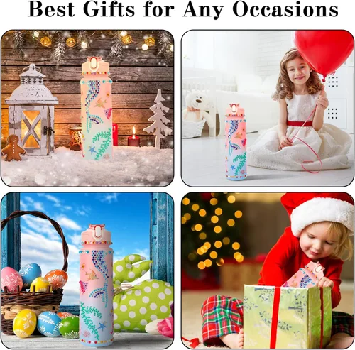 Miniatura 7 de Regalos para niñas de 4 a 12 años, decora tus propios kits de botellas de agua para niños de 4 a 6 a 8 a 10 años, regalos de cumpleaños de Pascua