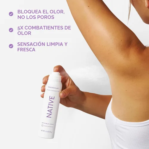 Miniatura 6 de Native Desodorante y spray corporal contiene ingredientes derivados de forma natural Desodorante para mujeres y hombres, protección contra olores