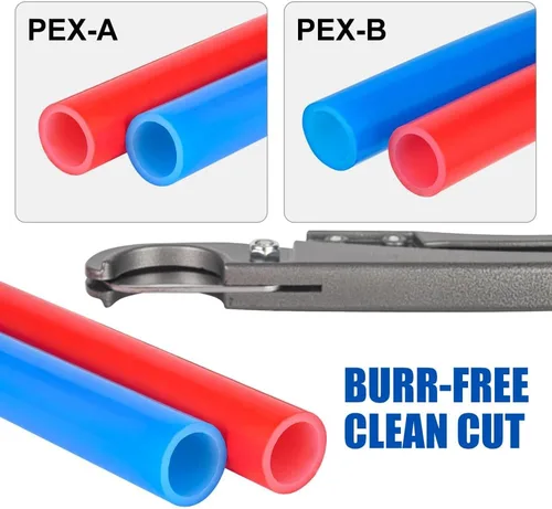 Miniatura 6 de EFIELD Tubo Pex-b de 1/2 pulgada, 2 x 100 pies (200 pies), 30 piezas de accesorios de latón Pex de 1/2 pulgada, 100 abrazaderas de cincha de 1/2