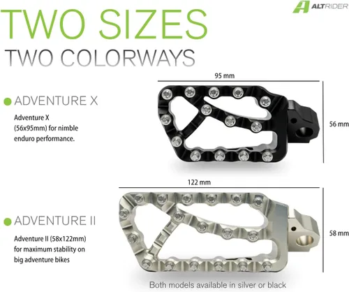 Miniatura 2 de AltRider Adventure X - Estriberas compatibles con BMW R 1200/1250 / 1300 GS/GSA, diseño resistente, apto para botas, tacos de alta tracción