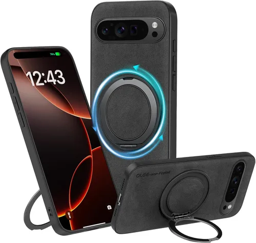 Miniatura 53 de Funda de silicona con soporte para iPhone 17 Pro [compatible con MagSafe] [Protección completa de la cámara] (6.3 pulgadas 2025), fundas de teléfono