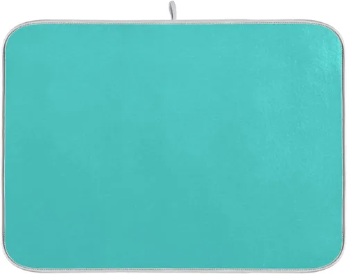 Miniatura 32 de Tapete de secado de platos grande de terracota Xl para platos, accesorios de cocina, mostrador de microfibra, escurridor de platos, resistente al
