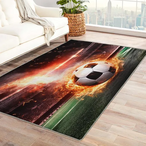 Miniatura 21 de Alfombra retro y decoración del hogar, alfombra lavable de 2 x 3 a 70 segundos, para entrada, sala de estar, dormitorio, tapete antideslizante