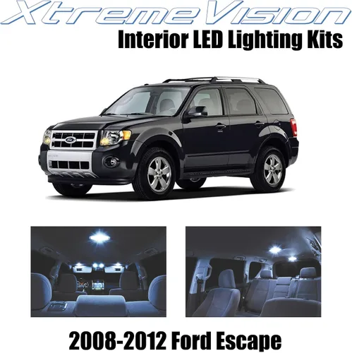 XtremeVision LED interior para Ford Escape 2008-2012 (8 piezas) kit de LED interior blanco frío + herramienta de instalación