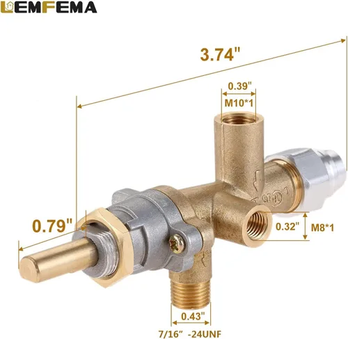 Miniatura 2 de Reparación de calentador de patio de gas propano, piezas de repuesto para sensor de termopar y controles de interruptor de volcado, kit