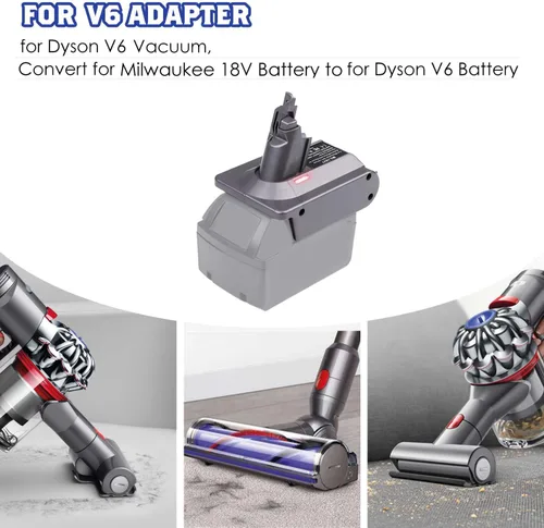 Miniatura 6 de Adaptador de batería Dyson V6 para Milwaukee M18 18V batería a Dyson V6 SV03 SV04 SV09 DC62 DC59 Convertidor de vacío esponjoso