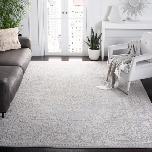 Miniatura 14 de SAFAVIEH Alfombra de área de 9x12 pies - Colección Reflection - Grande - Beige y crema, no desprende pelusa y es fácil de limpiar, ideal para sala