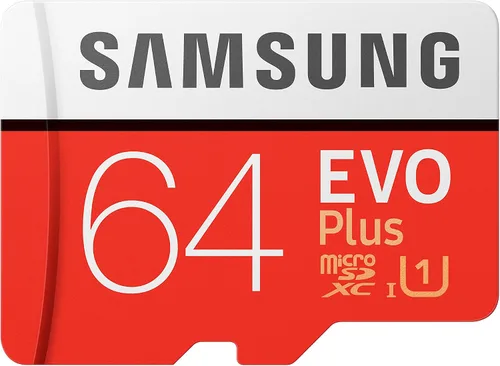 Samsung EVO Plus 64GB microSDXC UHS-I U3 100MB/s Full HD y 4K UHD tarjeta de memoria con adaptador (MB-MC64HA)