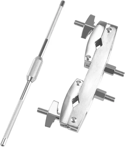 Miniatura 8 de Abrazadera L-Rod para Cencerros, Abrazaderas de Címbolo de Aleación de Zinc para Montajes de Tambores, Soporte de Montaje para Percusión