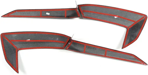 Miniatura 8 de Cubierta de salida de aire exterior de fibra de carbono 100% real para Chevrolet Corvette C8 2020-2023, accesorios de ventilación lateral