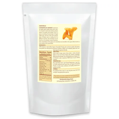 Miniatura 2 de Polvo de rebozuelos orgánico – 3.5 onzas (3.53 oz) potenciador de sabor natural para sopas de champiñones, risotto, papas asadas, filetes a