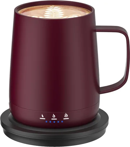 Miniatura 9 de Taza de café inteligente con autocalentamiento, taza de café de control de temperatura de 14 oz, se calienta hasta 150°F, taza de café con Azul