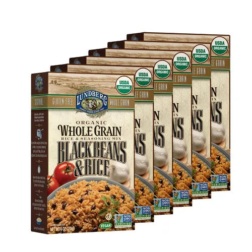 Miniatura 17 de Lundberg Family Farms - Arroz orgánico de grano entero y arroz silvestre, ajo y albahaca, guarnición, básico de despensa, 100% grano entero, sin