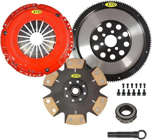 Kit de embrague de cerámica XTD Stage 4 compatible con Volkswagen Golf Jetta BEETLE TDI 1.9L TURBO DISEL 1990 1991 / 1990 1991 VW CORRADO G60 1.8L