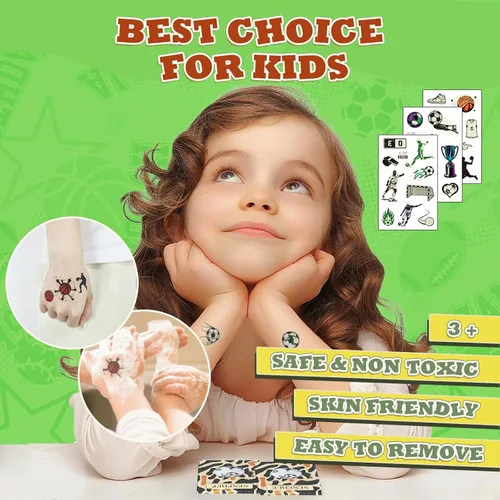 Miniatura 6 de 200 tatuajes de mariposa luminosos para niños, con temática de unicornio y mariposa, tatuajes temporales para niños, tatuajes temporales que brillan
