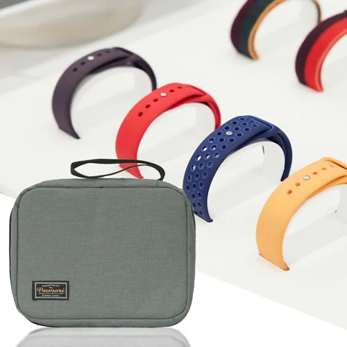 Miniatura 5 de Funda de transporte de almacenamiento para 20 correas de reloj, compatible con relojes, soporte de correa de reloj expandible, almacena 20 correas