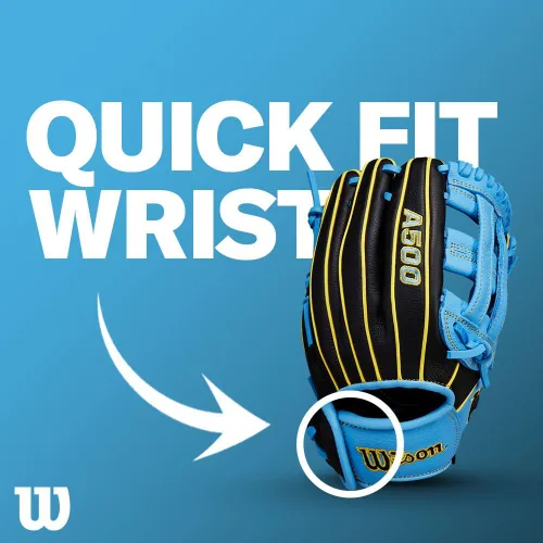 Miniatura 7 de Wilson A500 Adult + Youth Baseball Glove + Mitt Sizes 10.5" - 12.5" Right + Left Hand Throw Multiple Styles