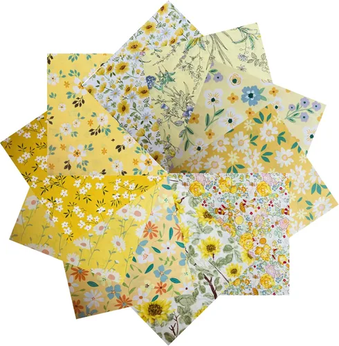 Miniatura 19 de HANPATQUI 50 unidades de 5 x 5 pulgadas, 100% algodón grueso de tela para coser y acolchar, paquetes de tela precortada cuadrada para manualidades