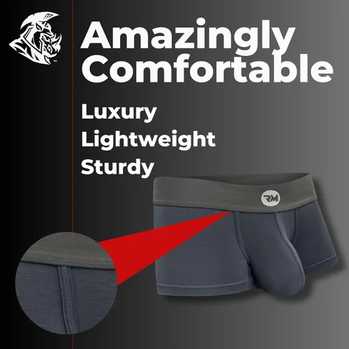 Miniatura 6 de Real Men - Ropa interior para hombre, paquete de 1 o 3 unidades, calzoncillos modales, bolsa ABCD