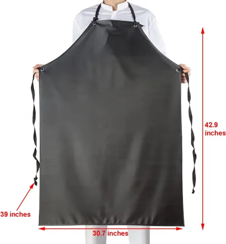 Miniatura 4 de Delantal de vinilo resistente a productos químicos, delantales de PVC unisex de talla grande para lavavajillas, aseo de perros, limpieza de peces