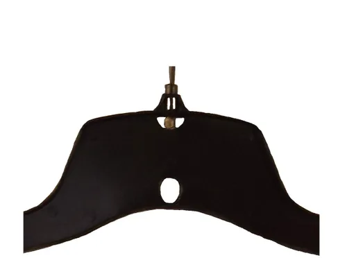 Miniatura 6 de NAHANCO 25500BHMG - Percha de plástico para camisa/vestido con gancho giratorio negro y hombros antideslizantes moldeados, peso pesado, 17 pulgadas