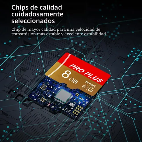Miniatura 3 de Paquete de 2 tarjetas TF de 8GB con adaptador, tarjeta de memoria de alta velocidad, UHS-I C10 A1 tarjeta TF de memoria para tablet/teléfono