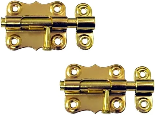 Miniatura 5 de QCAA Deco Perno de barril deslizante de acero duradero, 2 pulgadas, revestimiento negro, paquete de 4, fabricado en Taiwán Recubierto negro (2")