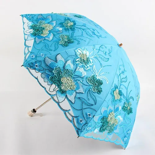 Miniatura 82 de Honeystore - Parasoles de encaje de flores para fiesta de boda, paraguas nupcial de encaje