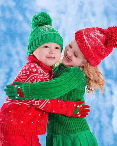 Miniatura 47 de Hicdaw 6 pares de guantes de invierno para niños, guantes de punto elásticos y cálidos para niños o niñas