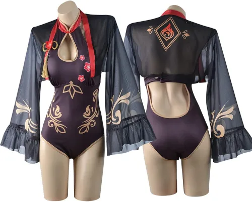 Miniatura 2 de Genshin Impact - Traje de baño para mujer, traje de baño Hutao Lisa