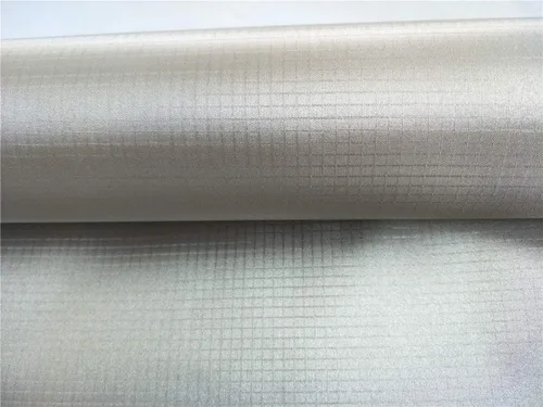 Miniatura 2 de Amradield Tela Faraday de 43 x 39 pulgadas con cinta conductora de 2 x 20 pulgadas, material de poliéster de níquel, cobre, material de influencia