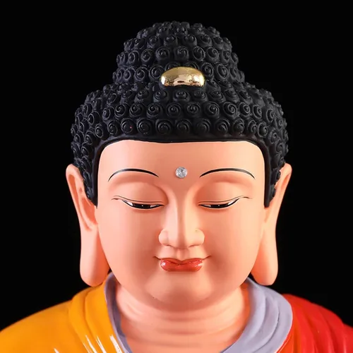 Miniatura 3 de UNNS Decoración decorativa de oficina de ídolo de Buda en meditación, decoración de Feng Shui, atractiva decoración de Buda sereno para tu hogar u