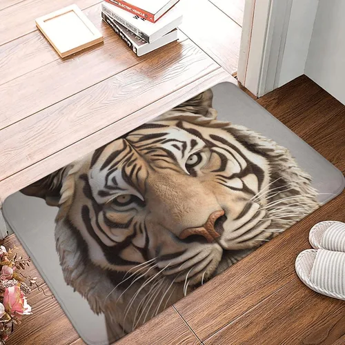 Miniatura 11 de Tapete para puerta delantera, tapete de bienvenida con estampado 3D de faro de playa, absorbente, antideslizante, tapete de entrada suave, alfombra